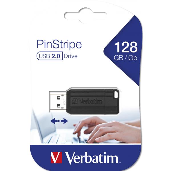 VERBATIM PINSTRIPE 128GB - PEN DRIVE USB 2.0