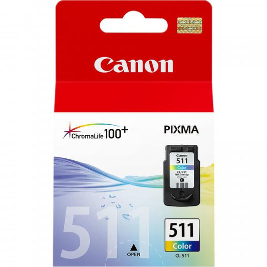 CANON CL-511 TRI-COLOR (2972B001) - CARTUCCIA ORIGINALE