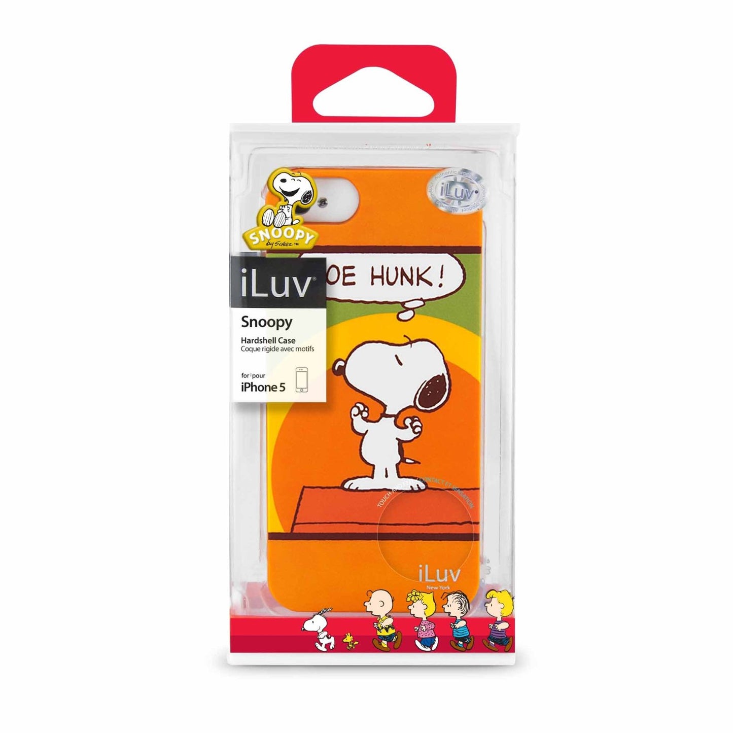 COVER ILUV SNOOPY ARANCIONE ICA7H382ORG PER IPHONE 5 - 5S - SE