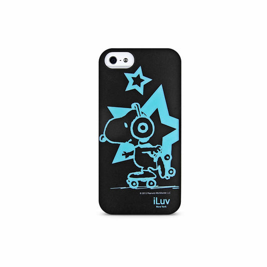 COVER ILUV SNOOPY BLACK ICA7T381BLK PER IPHONE 5 - 5S - SE