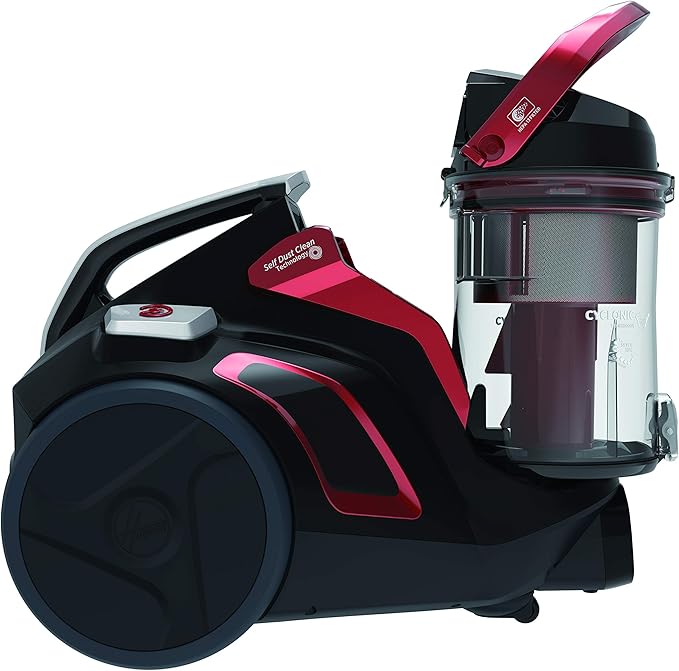 Hoover H-Power 700 HP730ALG 011 Aspirapolvere a Traino Senza Sacco, Tecnologia Ciclonica, 850 W, 2 Litri, 68 Decibel, Plastica, Nero (Cougar Black)
