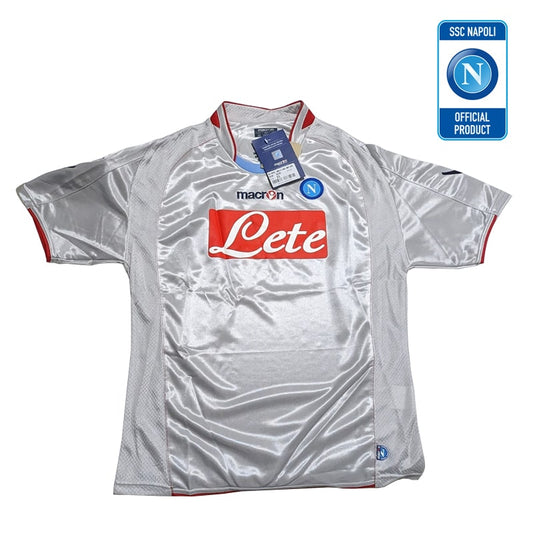 NAPOLI MACRON MAGLIA GARA 2 ARGENTO/ROSSO TAGLIA 3XL