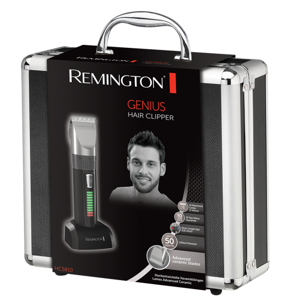 REMINGTON HC5810 - TAGLIACAPELLI - RIVEST DI CERAMICA - 10 PETTINI - RETE/RICARIC - LCD - VALIGETTA