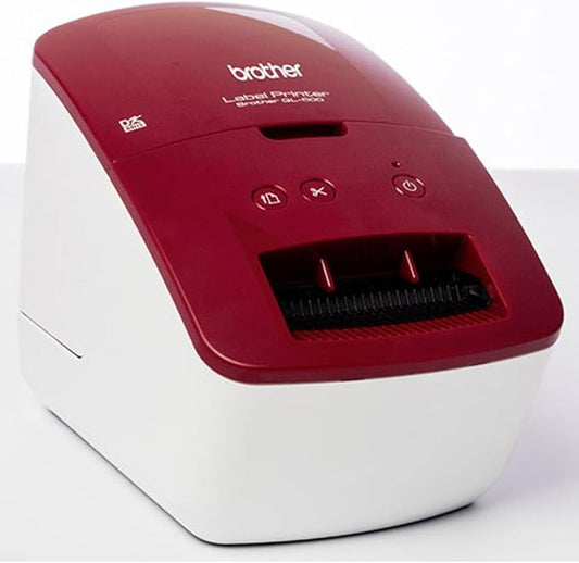 Brother PT QL600R Etichettatrici Rosso QL600RXX1 USB/Mono