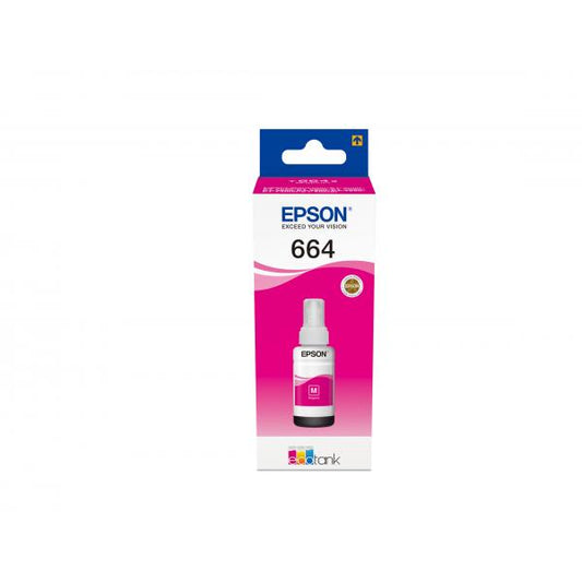 EPSON 664 MAGENTA (C13T664340) - CARTUCCIA ORIGINALE PER ECOTANK