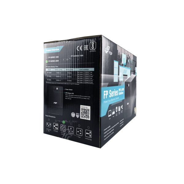 FSP FORTRON UPS FP1500 1500VA 900W 230V 4FP15004 2x12V/9AH, 4xSCHUKO
