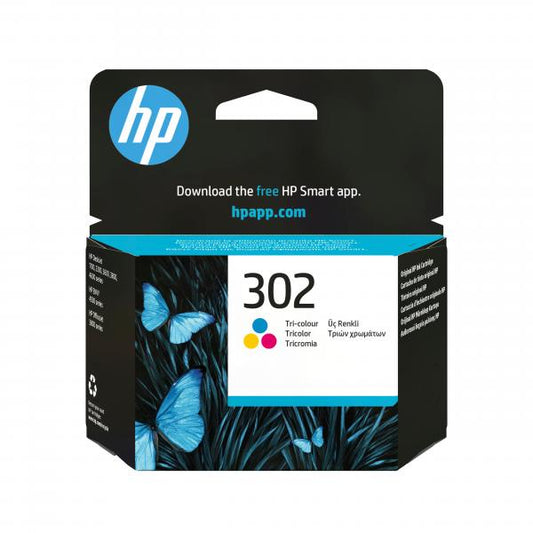 HP 302 TRI-COLOR (F6U65AE) - CARTUCCIA ORIGINALE