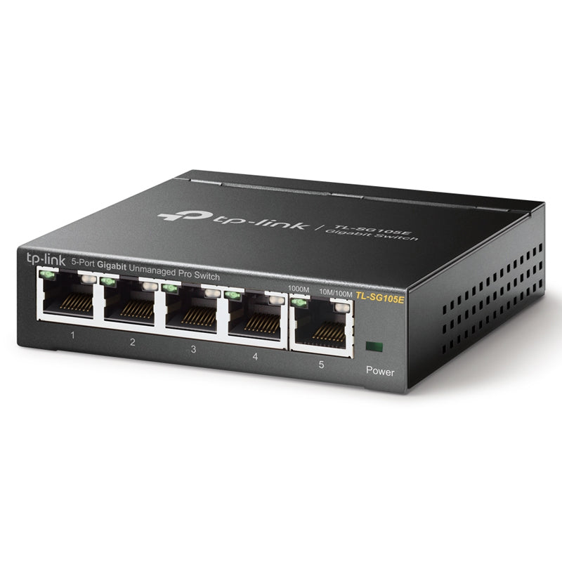 TP-LINK TL-SG105E - SWITCH 5 PORTE GIGABYTE - CASE METALLICO