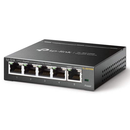 TP-LINK TL-SG105E - SWITCH 5 PORTE GIGABYTE - CASE METALLICO