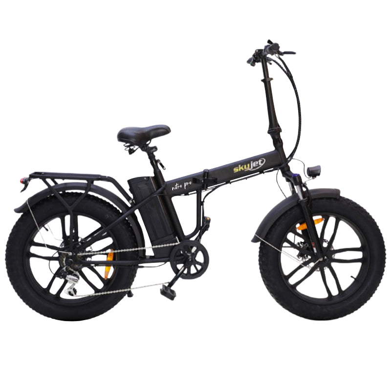 SKY JET BY F.LLI SCHIANO (BIC950) FAT E-BIKE (NERO) - BICICLETTA ELETTRICA - RUOTE 20""X4"" - MOTORE 250W - BATTERIA 36V 10.5AH - CAMBIO SHIMANO 7 RAPPORTI - TELAIO IN ACCIAIO - CERCHI IN LEGA - DISPLAY LCD - FRENI A DISCO - AUTONOMIA 45KM - AMMORTIZZATO