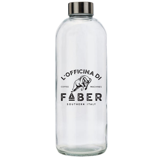 FABER PA59V - BOTTIGLIA IN VETRO SERIGRAFATA DA 1000 ML PER MACCHINA CAFFE'' ( NON ADATTA ALLA SERIE MINI)