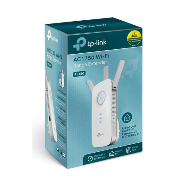 TP-LINK RE450 - RANGE EXTENDER AC1750 WIRELESS + LAN