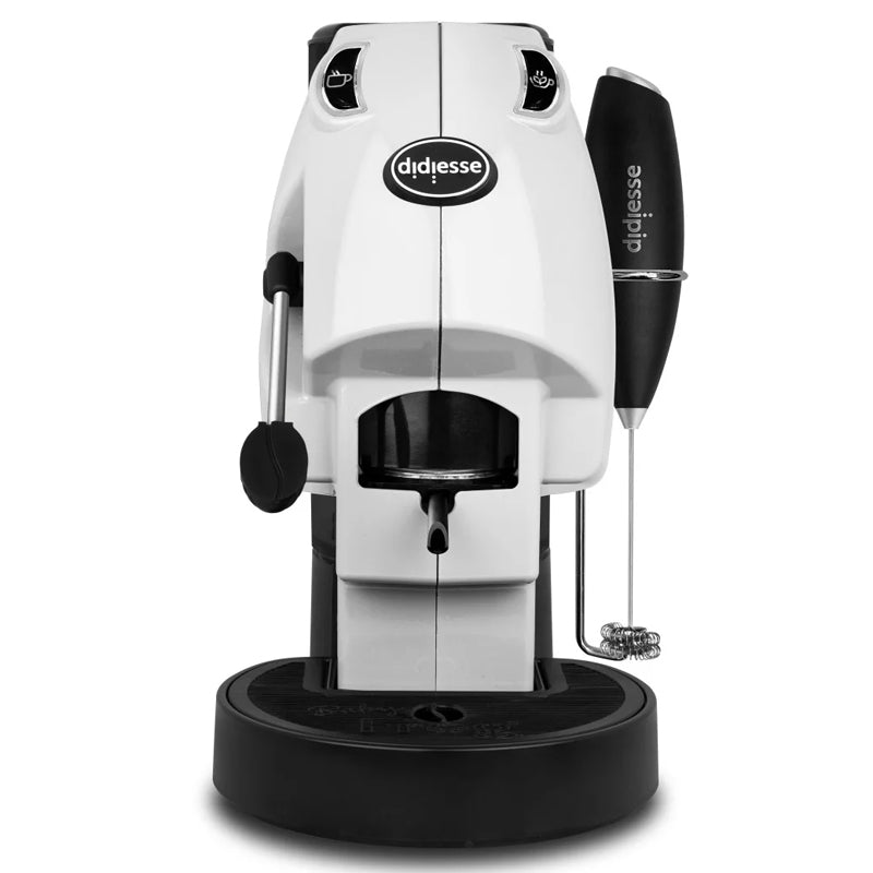DIDIESSE BABY FROG COFFEE AND TEA (BIANCO) - MACCHINA DA CAFFE'' CON FRULLINO E DOPPIO PORTACIALDA - 450W