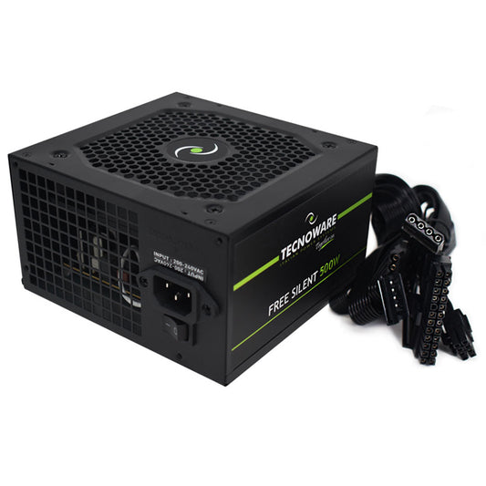 TECNOWARE PSU FREE SILENT 500W (FAL506FS12B) - ALIMENTATORE ATX - 500W - VENTOLA DA 12 CM