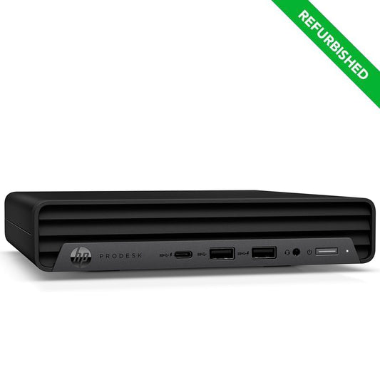 HP PRODESK 600 G6 Ultra Mini PC (REFURBISHED RINOVO GRADO A) - PC DESKTOP - CPU INTEL i5 GEN.10 - RAM 16GB - SSD 512GB - NO DVD - W11 PRO - 1Y + NORTON ANTIVIRUS