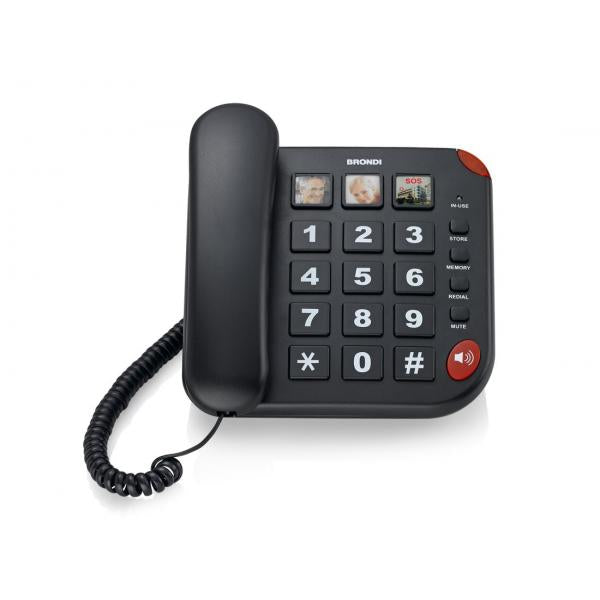 BRONDI BRAVO 15 NERO TELEFONO BCA SENIOR