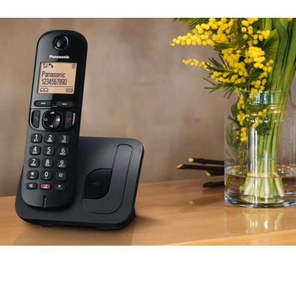PANASONIC KX-TGC250JTB BLACK - TELEFONO CORDLESS SINGOLO - VIVAVOCE