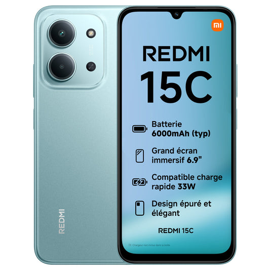 XIAOMI REDMI 15C (GREEN) - SMARTPHONE 6.9"" - RAM 4GB - STORAGE 256GB - ITA