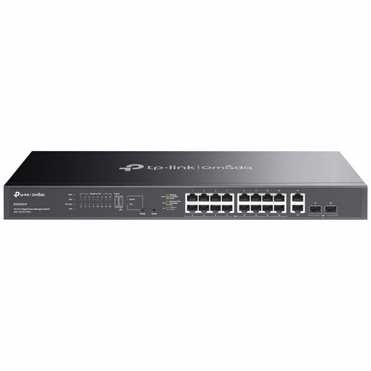 OMADA (TP-LINK) ES220GMP - SWITCH EASY MANAGED 20 PT LAN GIGABITCON 16 PT POE+ - MONT. RACK 1U 19""
