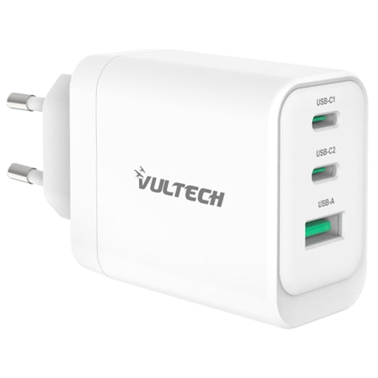 VULTECH CC65-2C1A - CARICATORE UNIVERSALE 2 PT USB-C + 1 PORTA USB-A GAN 65W