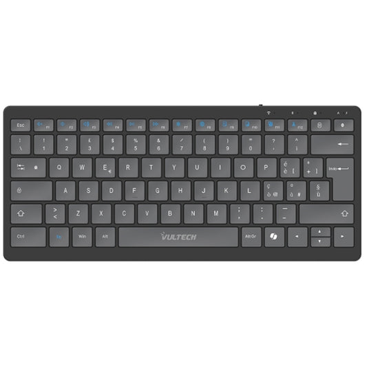 VULTECH KEY-601WBT - MINI TASTIERA SLIM WIRELESS + BLUETOOTH - LOW PROFILE - BATTERIA INTEGRATA RIC.