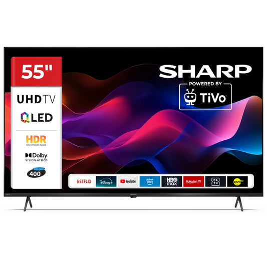 SHARP 55HM5246E - 55"" SMART TV QLED 4K - FRAMELESS - HDR - AUDIO HARMAN KARDON - IT