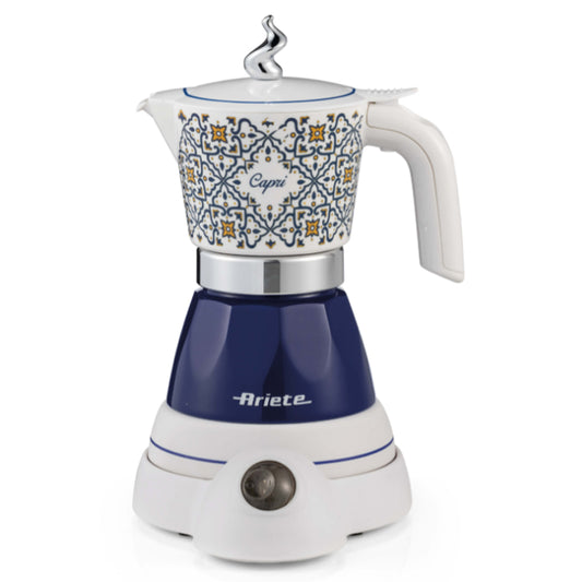 ARIETE MOKA AROMA CAPRI (1358/1C) - MOKA ELETTRICA PER POLVERE DI CAFF 2/4 TAZZE