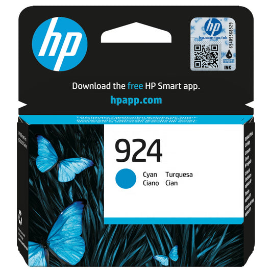 HP 924 CIANO (4K0U3NE) - CARTUCCIA ORIGINALE