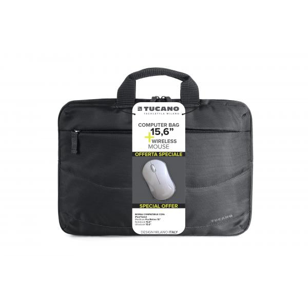 Tucano BU-BIDEA-WM borsa per laptop 39,6 cm (15.6") Valigetta ventiquattrore Nero