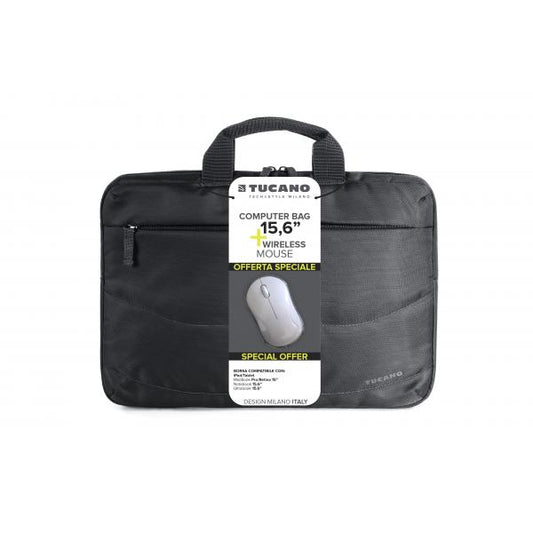 Tucano BU-BIDEA-WM borsa per laptop 39,6 cm (15.6") Valigetta ventiquattrore Nero