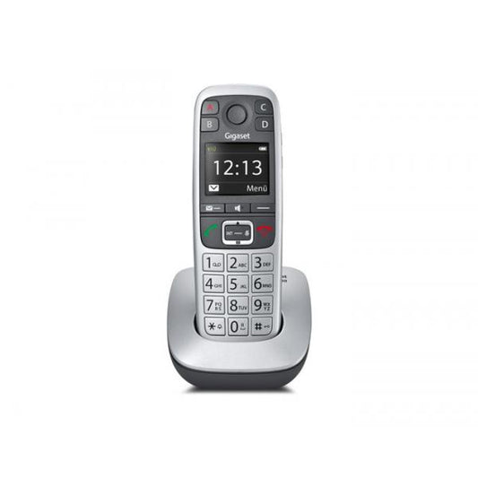 GIGASET E560 (PLATINO) - TELEFONO CORDLESS - VIVAVOCE - 4 TASTI CHIAMATA RAPIDA - HAC
