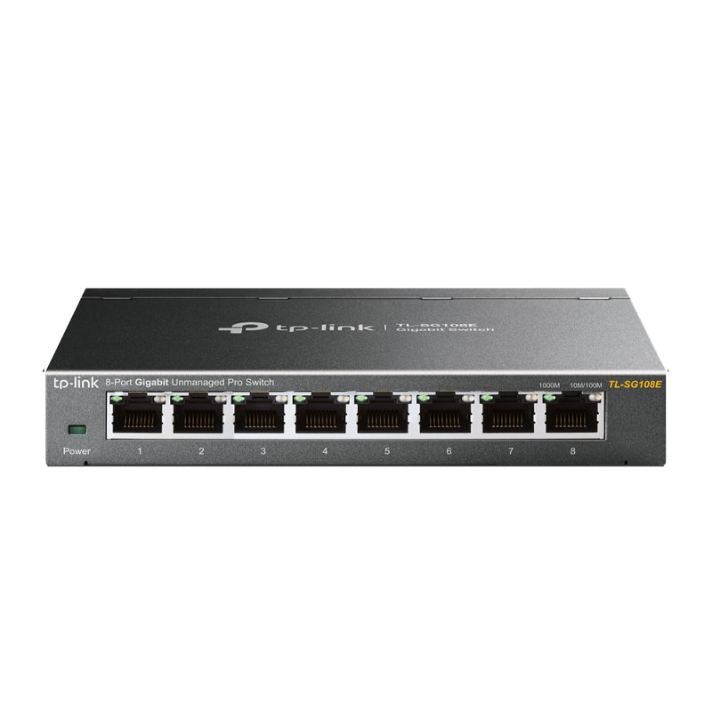 TP-LINK TL-SG108E - SWITCH 8 PT 10/100/1000 - CASE METALLICO