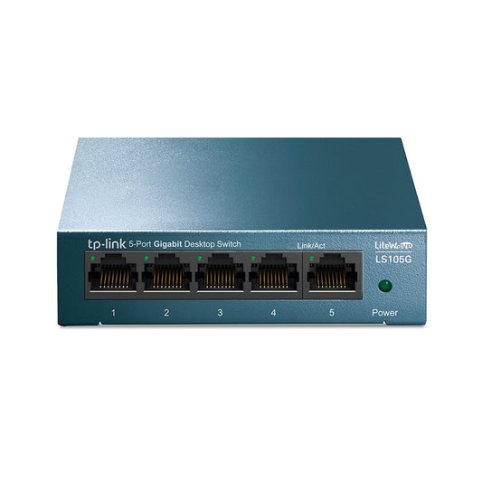 TP-LINK LS105G - SWITCH 5 PORTE GIGABIT - CASE METALLICO