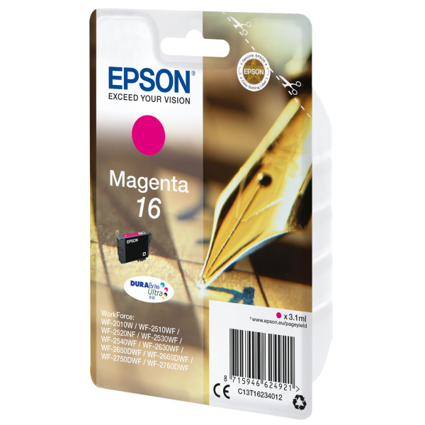 EPSON T16 MAGENTA (C13T16234010) - CARTUCCIA ORIGINALE
