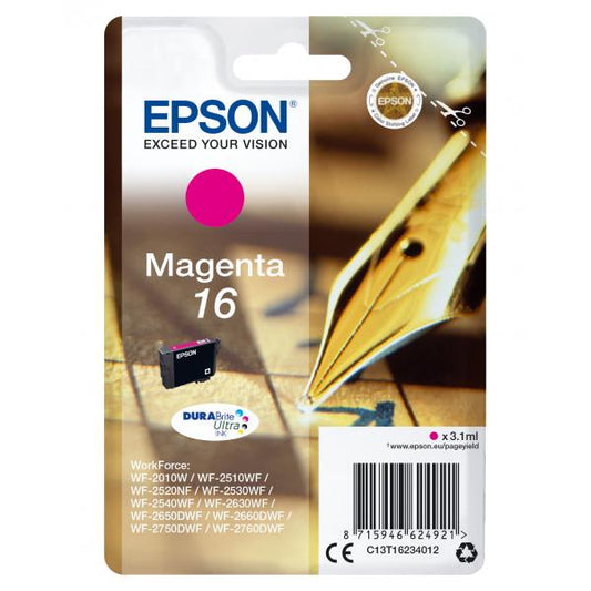 EPSON T16 MAGENTA (C13T16234010) - CARTUCCIA ORIGINALE
