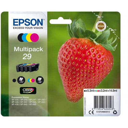 Epson Strawberry C13T29864022 cartuccia d'inchiostro 1 pz Originale Nero, Ciano, Magenta, Giallo