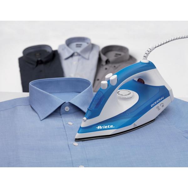 ARIETE STEAM IRON 2000 (6234) - FERRO DA STIRO - PIASTRA TEFLON - COLPO VAPORE - 2000W