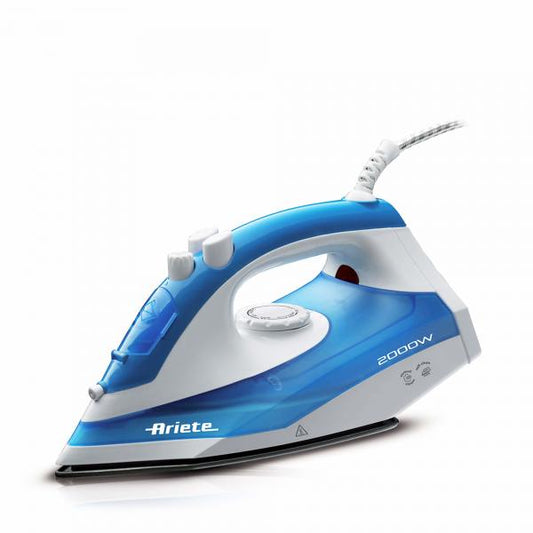 ARIETE STEAM IRON 2000 (6234) - FERRO DA STIRO - PIASTRA TEFLON - COLPO VAPORE - 2000W