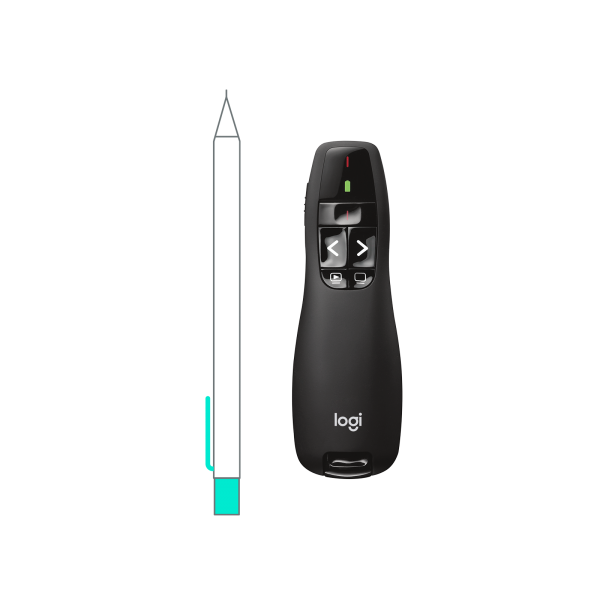 Logitech 910-001356 puntatore wireless RF Nero