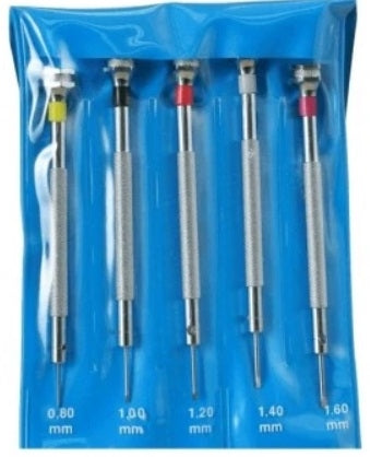 Bustina 5 giraviti (0.6, 0.8, 1.0, 1.2, 1.4mm) - 5 precision screwdrivers kit (0.6, 0.8, 1.0, 1.2, 1.4mm)