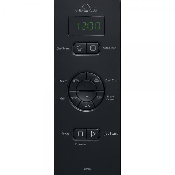 Whirlpool Chef Plus MCP 345 BL Nero Microonde con grill Superficie piana 25 L 800 W