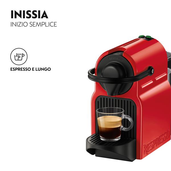 KRUPS NESPRESSO DOLCE GUSTO INISSIA RED/BLACK (XN1005) - MACCHINA CAFFE` ESPRESSO A CAPSULE