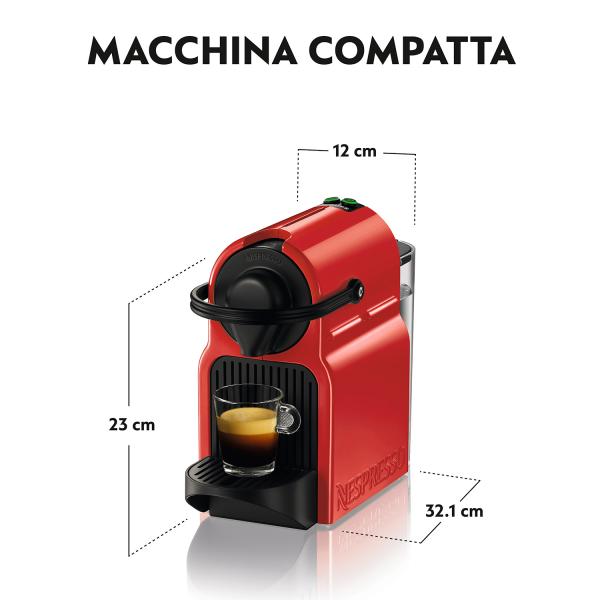 KRUPS NESPRESSO DOLCE GUSTO INISSIA RED/BLACK (XN1005) - MACCHINA CAFFE` ESPRESSO A CAPSULE