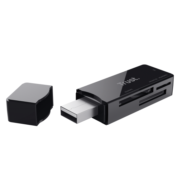 Trust NANGA lettore di schede USB 3.2 Gen 1 (3.1 Gen 1) Type-A Nero