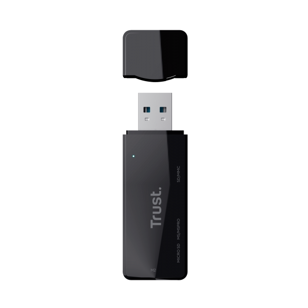 Trust NANGA lettore di schede USB 3.2 Gen 1 (3.1 Gen 1) Type-A Nero