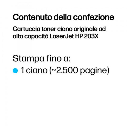 HP 203X Original Cyan HC Toner
