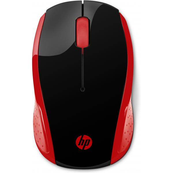 HP 200 MOUSE WIRELESS ROSSO
