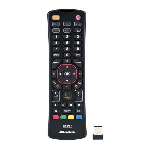 Meliconi Smart 4 telecomando RF Wireless TV, Sintonizzatore TV Pulsanti