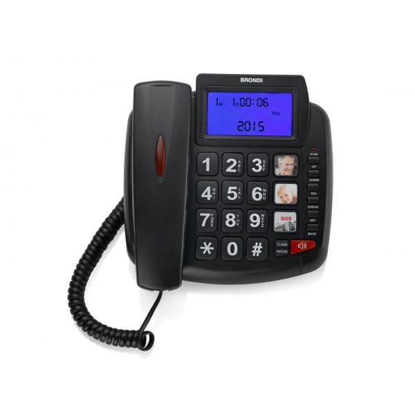 BRONDI BRAVO 90 LCD NERO TELEFONO BCA SENIOR