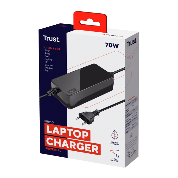 Trust Primo adattatore e invertitore Interno 70 W Nero